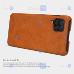 کیف محافظ چرمی نیلکین سامسونگ Nillkin Qin Case For Samsung Galaxy M62