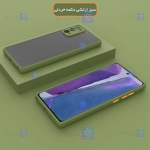 قاب محافظ پشت مات با محافظ لنز سامسونگ Transparent Hybrid Case With Lens Protector Samsung Galaxy A72 4G5G