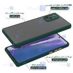 قاب محافظ پشت مات با محافظ لنز سامسونگ Transparent Hybrid Case With Lens Protector Samsung Galaxy A72 4G5G