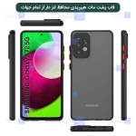 قاب محافظ پشت مات با محافظ لنز سامسونگ Transparent Hybrid Case With Lens Protector Samsung Galaxy A72 4G5G