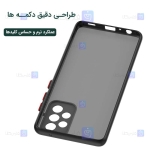 قاب محافظ پشت مات با محافظ لنز سامسونگ Transparent Hybrid Case With Lens Protector Samsung Galaxy A72 4G5G