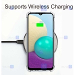 قاب محافظ ژله ای کپسول دار 5 گرمی سامسونگ Clear Tpu Air Rubber Jelly Case For Samsung Galaxy A02