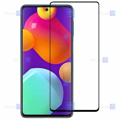 محافظ صفحه نمایش تمام چسب با پوشش کامل سامسونگ Full Glass Screen Protector For Samsung Galaxy M62