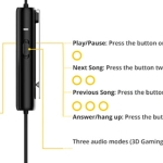 هندزفری سیمی مخصوص بازی بیسوس Baseus Gamo H08 Immersive Virtual 3D Gaming Earphones