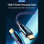 کابل شارژ سریع و انتقال داده تایپ سی به تایپ سی مک دودو Mcdodo 100W SuperCharge 5A 1.2M Type-C To Type-C Cable CA-812ر