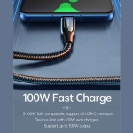 کابل شارژ سریع و انتقال داده تایپ سی به تایپ سی مک دودو Mcdodo 100W SuperCharge 5A 1.2M Type-C To Type-C Cable CA-812