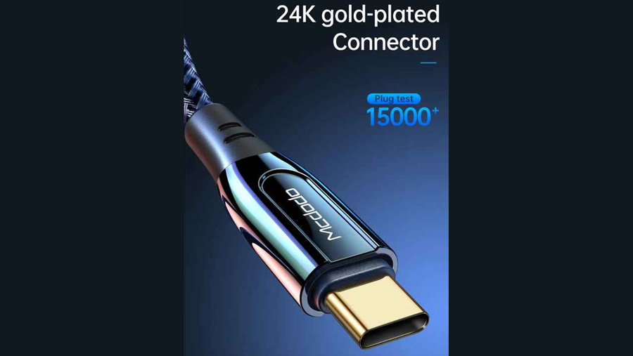 کابل شارژ سریع و انتقال داده تایپ سی به تایپ سی مک دودو Mcdodo 100W SuperCharge 5A 1.2M Type-C To Type-C Cable CA-812