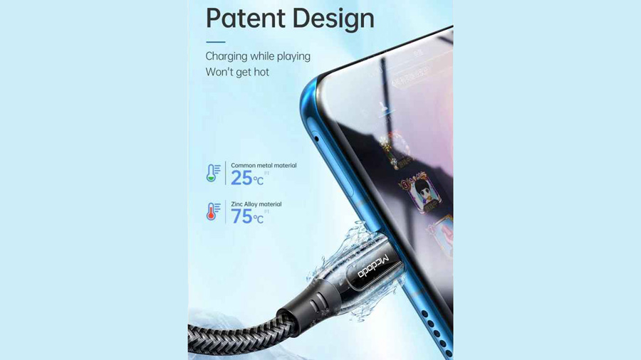 کابل شارژ سریع و انتقال داده تایپ سی به تایپ سی مک دودو Mcdodo 100W SuperCharge 5A 1.2M Type-C To Type-C Cable CA-812