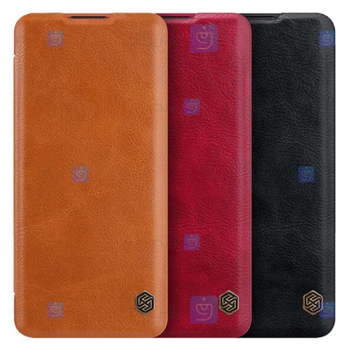 کیف محافظ چرمی نیلکین وان پلاس Nillkin Qin Case For OnePlus 9 Pro