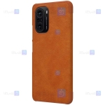کیف محافظ چرمی نیلکین شیائومی Nillkin Qin Case For Xiaomi Redmi K40 Pro Plus