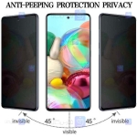 محافظ صفحه نمایش حریم شخصی تمام چسب با پوشش کامل سامسونگ Privacy Full Screen Protector for Samsung Galaxy A72 4G5G