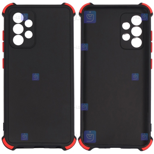 قاب محافظ ژله ای ضد ضربه با محافظ لنز سامسونگ Shockproof Cover Case For Samsung Galaxy A52