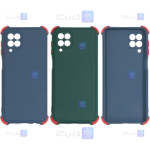 قاب محافظ ژله ای ضد ضربه با محافظ لنز سامسونگ Shockproof Cover Case For Samsung Galaxy M62