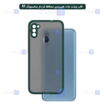 قاب محافظ پشت مات با محافظ لنز سامسونگ Transparent Hybrid Case With Lens Protector Samsung Galaxy A11