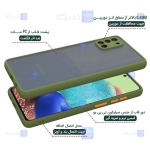 قاب محافظ پشت مات با محافظ لنز سامسونگ Transparent Hybrid Case With Lens Protector Samsung Galaxy A31