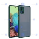 قاب محافظ پشت مات با محافظ لنز سامسونگ Transparent Hybrid Case With Lens Protector Samsung Galaxy A31