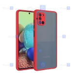 قاب محافظ پشت مات با محافظ لنز سامسونگ Transparent Hybrid Case With Lens Protector Samsung Galaxy A31