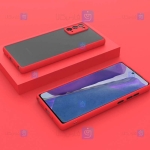 قاب محافظ پشت مات با محافظ لنز سامسونگ Transparent Hybrid Case With Lens Protector Samsung Galaxy A32 5G