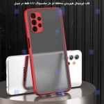 قاب محافظ پشت مات با محافظ لنز سامسونگ Transparent Hybrid Case With Lens Protector Samsung Galaxy A32 5G