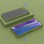 قاب محافظ پشت مات با محافظ لنز سامسونگ Transparent Hybrid Case With Lens Protector Samsung Galaxy A32 5G