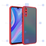 قاب محافظ پشت مات با محافظ لنز سامسونگ Transparent Hybrid Case With Lens Protector Samsung Galaxy A50
