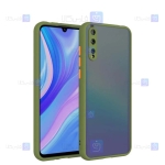 قاب محافظ پشت مات با محافظ لنز سامسونگ Transparent Hybrid Case With Lens Protector Samsung Galaxy A50