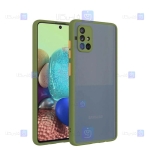 قاب محافظ پشت مات با محافظ لنز سامسونگ Transparent Hybrid Case With Lens Protector Samsung Galaxy A51