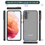قاب محافظ پشت مات با محافظ لنز سامسونگ Transparent Hybrid Case With Lens Protector Samsung Galaxy S21