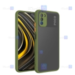 قاب محافظ پشت مات با محافظ لنز شیائومی Transparent Hybrid Case With Lens Protector Xiaomi Poco M3