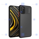 قاب محافظ پشت مات با محافظ لنز شیائومی Transparent Hybrid Case With Lens Protector Xiaomi Poco M3