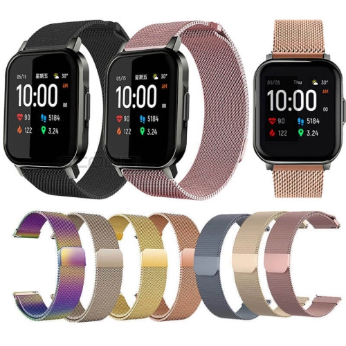 بند فلزی ساعت هوشمند شیائومی Xiaomi Haylou LS02 Stainless Steel Milanese Strap