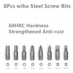 پیچ گوشتی 8 تایی شیائومی Xiaomi Wiha 8in1 Precision Screwdriver