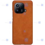 کیف محافظ چرمی نیلکین شیائومی Nillkin Qin case for Xiaomi Mi 11 Pro