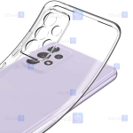 قاب محافظ ژله ای با محافظ لنز سامسونگ Clear Jelly Case With lens Protector For Samsung Galaxy A52