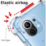 قاب محافظ ژله ای کپسول دار 5 گرمی شیائومی Clear Tpu Air Rubber Jelly Case For Xiaomi Mi 11 Lite