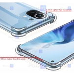 قاب محافظ ژله ای کپسول دار 5 گرمی شیائومی Clear Tpu Air Rubber Jelly Case For Xiaomi Mi 11 Lite