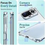 قاب محافظ ژله ای کپسول دار 5 گرمی شیائومی Clear Tpu Air Rubber Jelly Case For Xiaomi Redmi Note 10 Pro