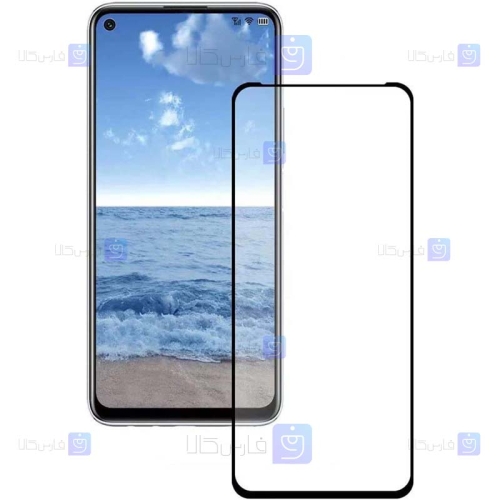 محافظ صفحه نمایش شیشه ای تمام چسب با پوشش کامل هواوی Full Glass Screen Protector For Huawei P50