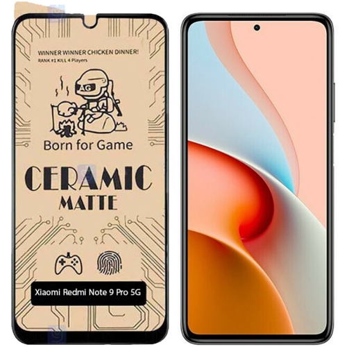 محافظ صفحه نمایش مات سرامیکی تمام صفحه شیائومی Full Matte Ceramics Screen Protector Xiaomi Redmi Note 9 Pro 5G