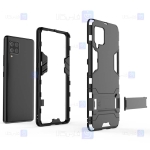 قاب محافظ استند دار سامسونگ Kick Stand Iron Man Armor Case Samsung Galaxy M42