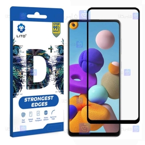 محافظ صفحه نمایش تمام چسب با پوشش کامل لیتو سامسونگ LITO D+ Dustproof Screen Protector For Samsung Galaxy A21s