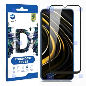 محافظ صفحه نمایش تمام چسب با پوشش کامل لیتو شیائومی LITO D+ Dustproof Screen Protector For Xiaomi Poco M3