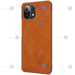 کیف محافظ چرمی نیلکین شیائومی Nillkin Qin Case For Xiaomi Mi 11 Lite