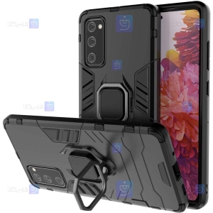 قاب محافظ ضد ضربه انگشتی سامسونگ Ring Holder Iron Man Armor Case Samsung Galaxy S20 FE 5G