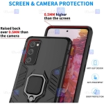 قاب محافظ ضد ضربه انگشتی سامسونگ Ring Holder Iron Man Armor Case Samsung Galaxy S20 FE 5G