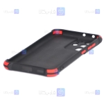 قاب محافظ ژله ای ضد ضربه با محافظ لنز سامسونگ Shockproof Cover Case For Samsung Galaxy S21 Ultra