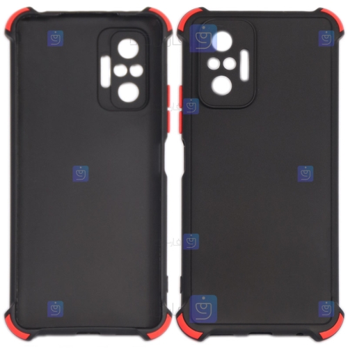 قاب محافظ ژله ای ضد ضربه با محافظ لنز شیائومی Shockproof Cover Case For Xiaomi Redmi note 10 pro max