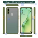 قاب محافظ پشت مات با محافظ لنز سامسونگ Transparent Hybrid Case With Lens Protector Samsung Galaxy A20s