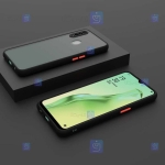 قاب محافظ پشت مات با محافظ لنز سامسونگ Transparent Hybrid Case With Lens Protector Samsung Galaxy A20s