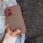 قاب محافظ پشت مات با محافظ لنز شیائومی Transparent Hybrid Case With Lens Protector Xiaomi Mi 10T Pro 5G